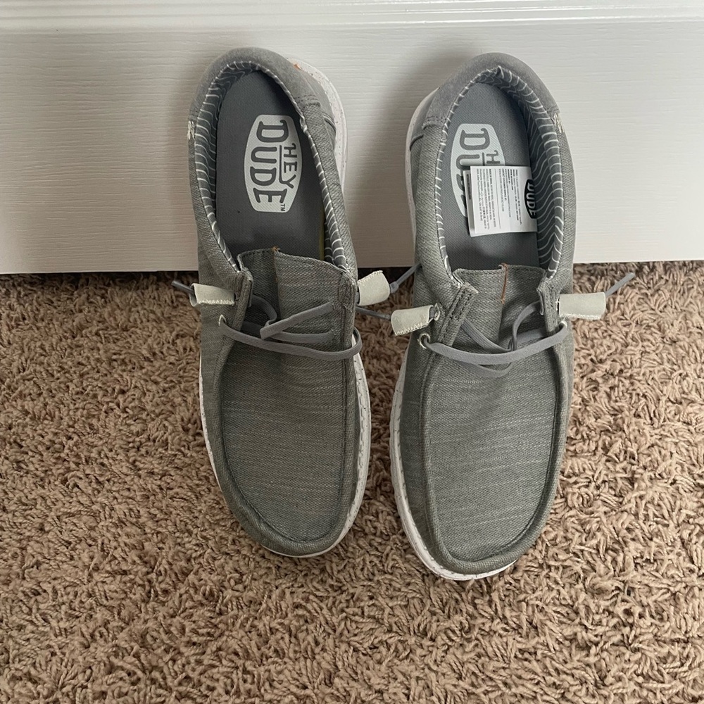 Hey Dude Light Gray Slip-On Shoes